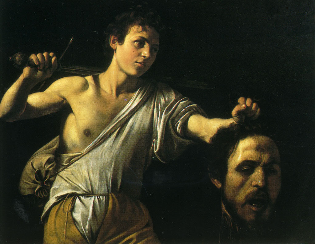 Давид с головой Голиафа. 1607.