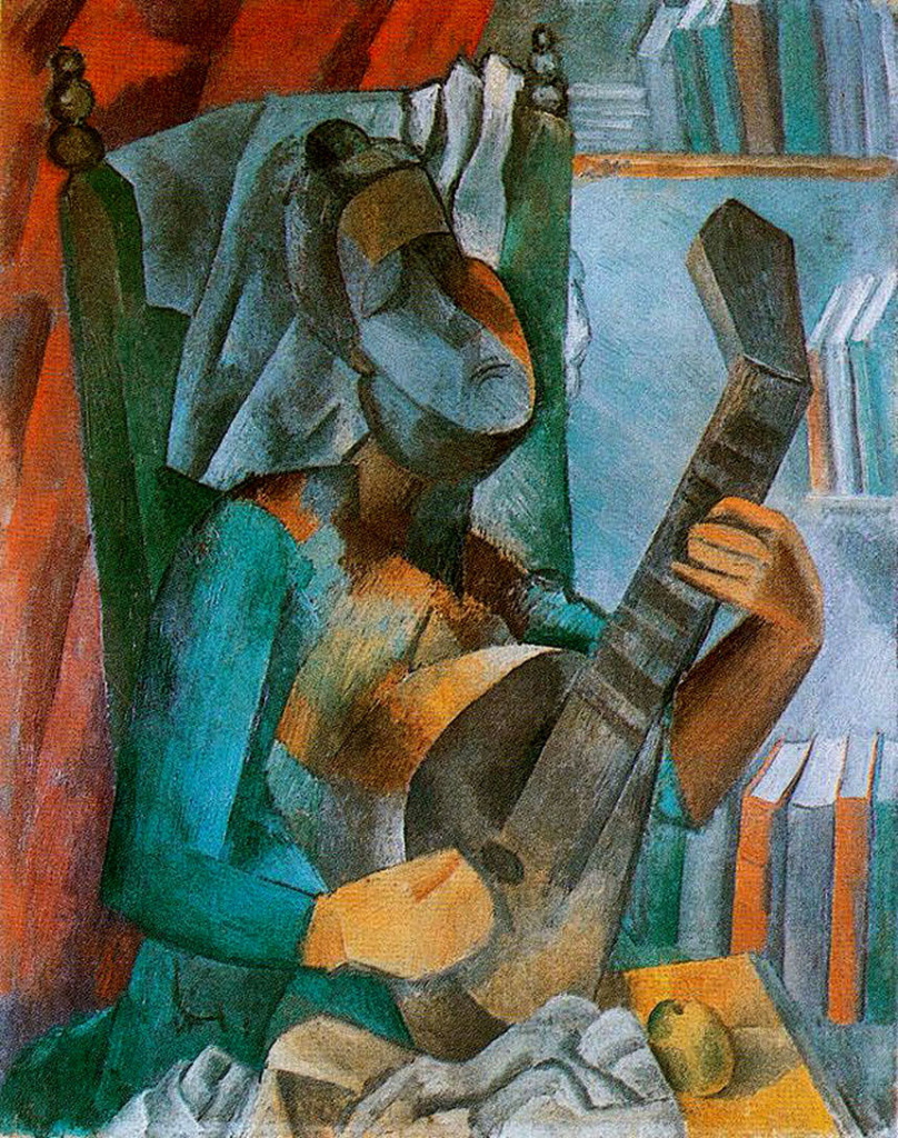 Женщина с мандолиной. Пикассо