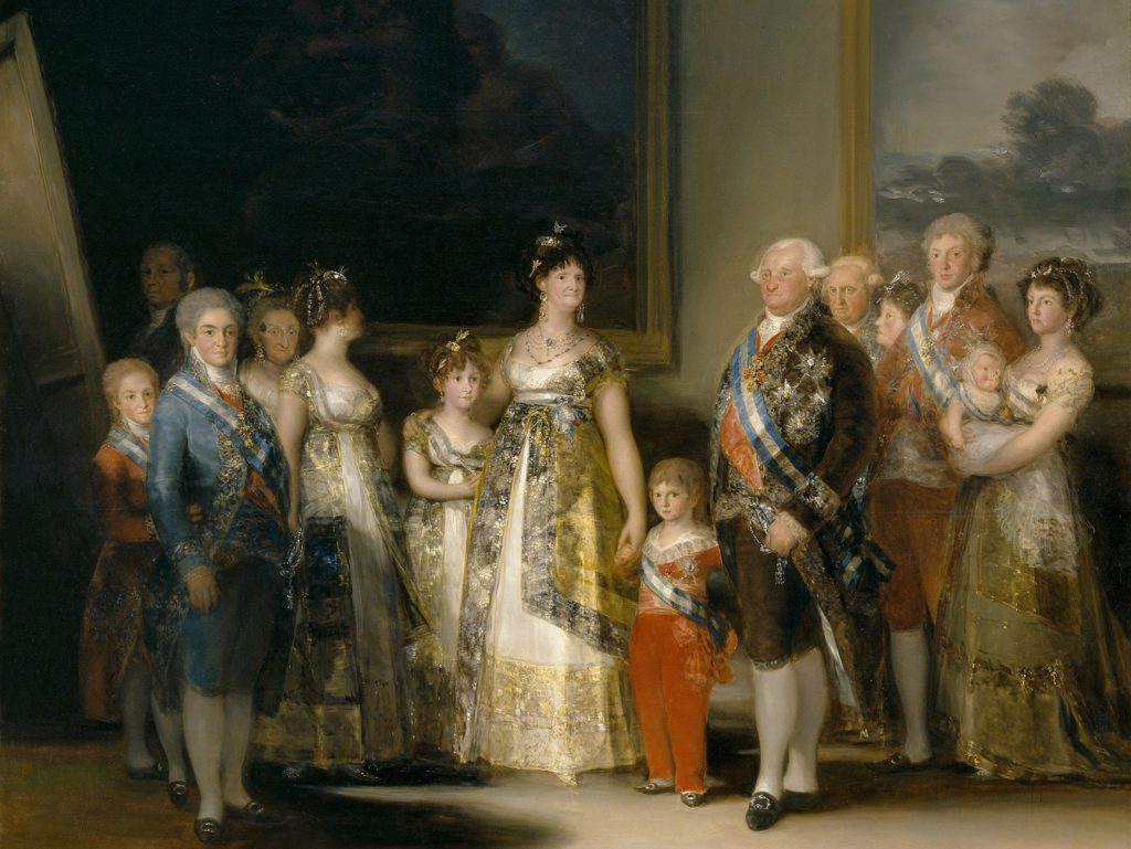Карл IV и его семья. Гойя.