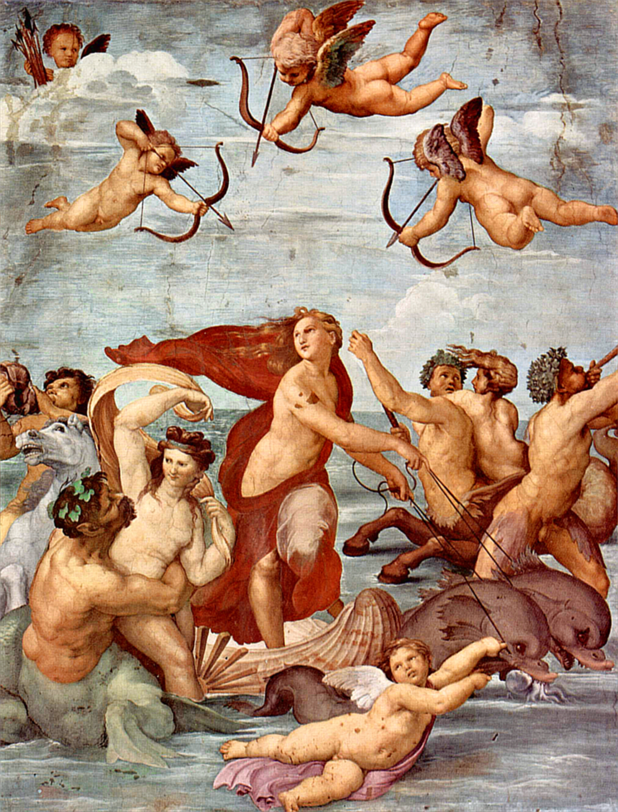 Название самых знаменитых картин. Триумф Галатеи Рафаэль. Рафаэль Санти Триумф Галатеи. Рафаэль. Триумф Галатеи. Фреска виллы Фарнезина (Рим). Рафаэль Санти «Триумф Галатеи», 1512.