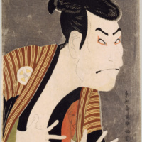 Актёр театра кабуки Отани Онидзи в роли Якко Эдобэя. Тосюсай Сяраку