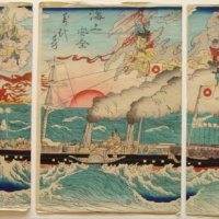 Морская гравюра. Каванабэ Кёсай.