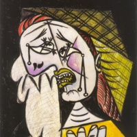 Из серии "плачущая женщина". Пикассо.