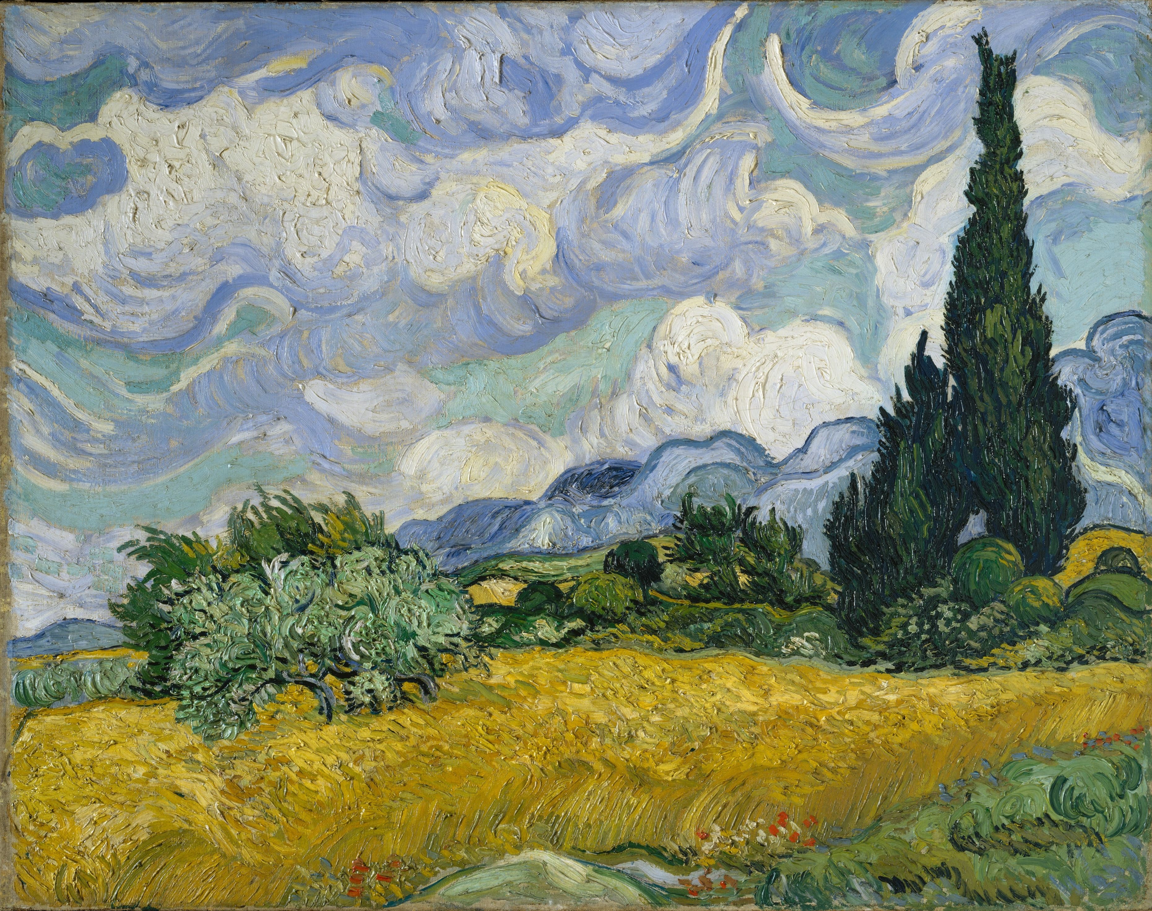 Пшеничное поле. Ван Гог.