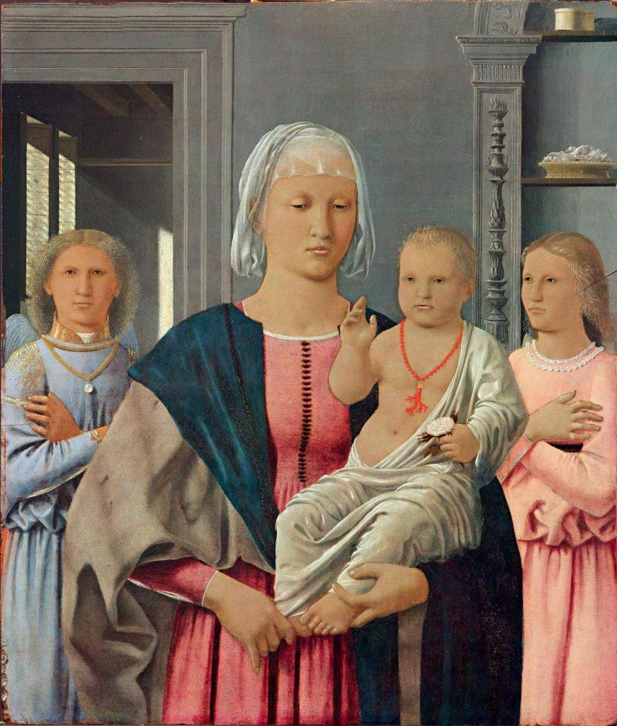 Мадонна с младенцем. Пьеро делла Франческа.